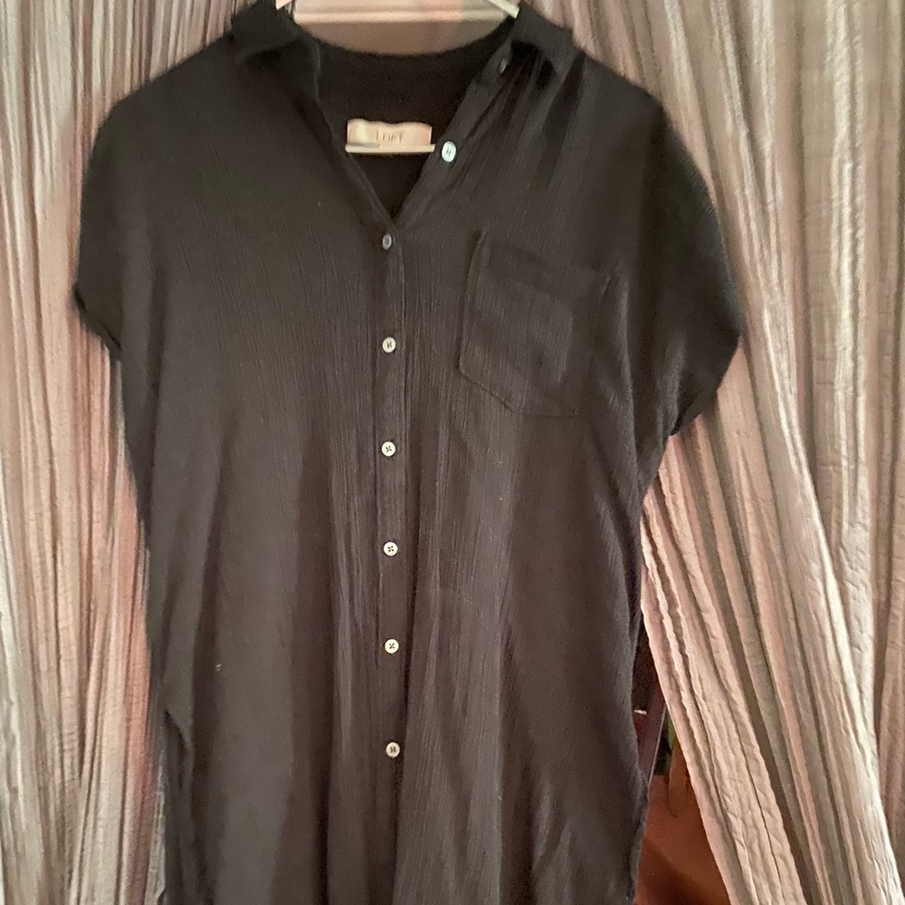 Loft black dress/cover up